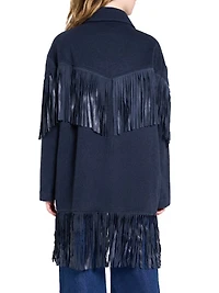 Midnight Cowboy Fringed Cashmere Jacket