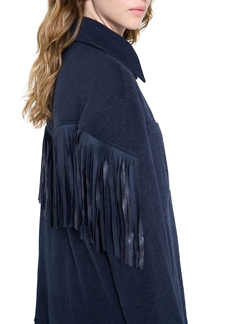 Midnight Cowboy Fringed Cashmere Jacket