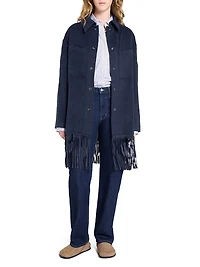 Midnight Cowboy Fringed Cashmere Jacket