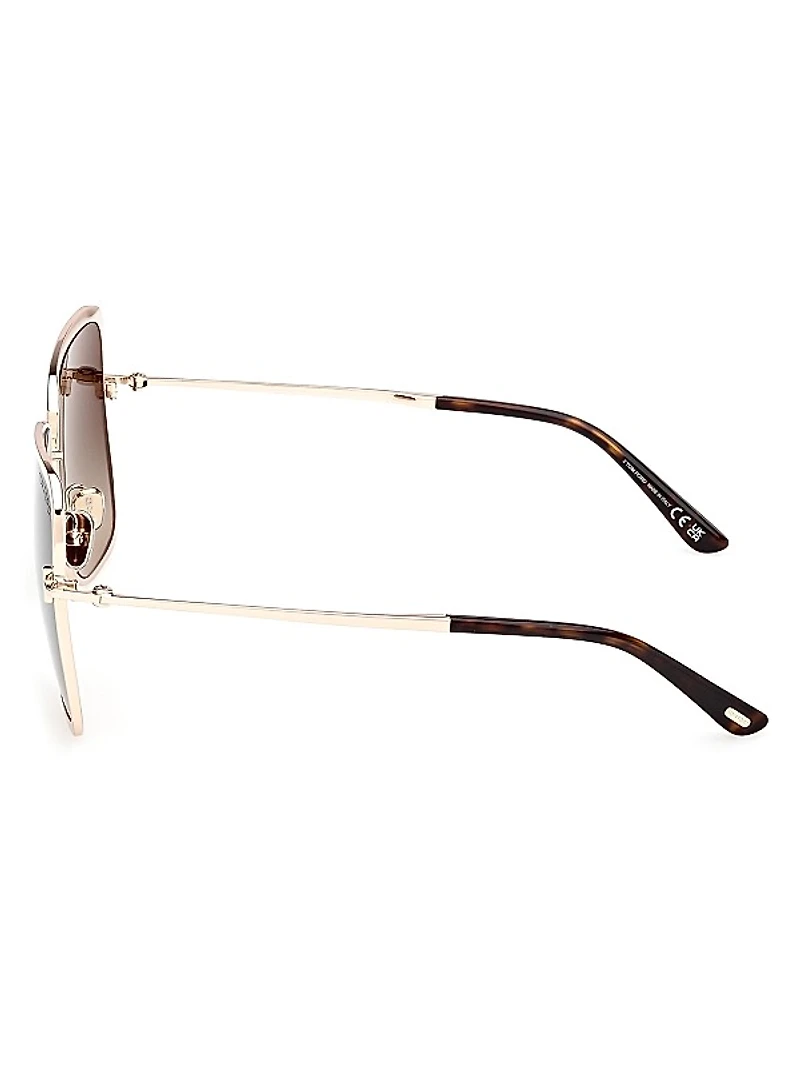 Chloe 57MM Square Sunglasses