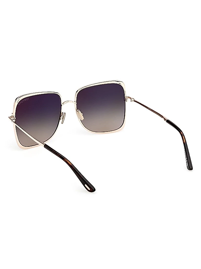 Chloe 57MM Square Sunglasses
