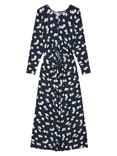 Jae Ruched Dress Printed Jersey