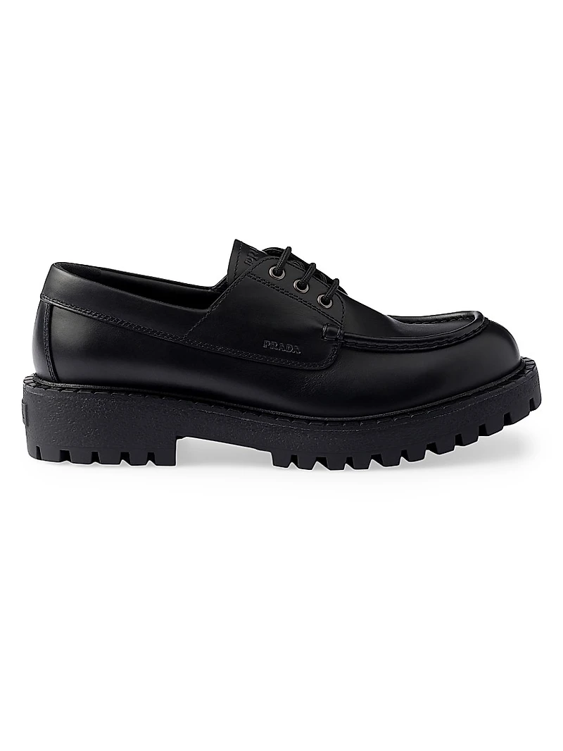 Laced Leather Loafers