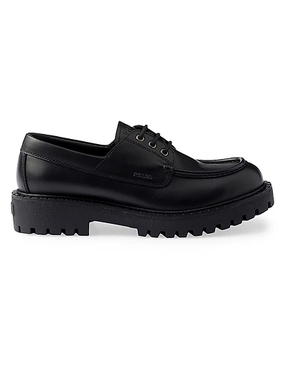 Laced Leather Loafers