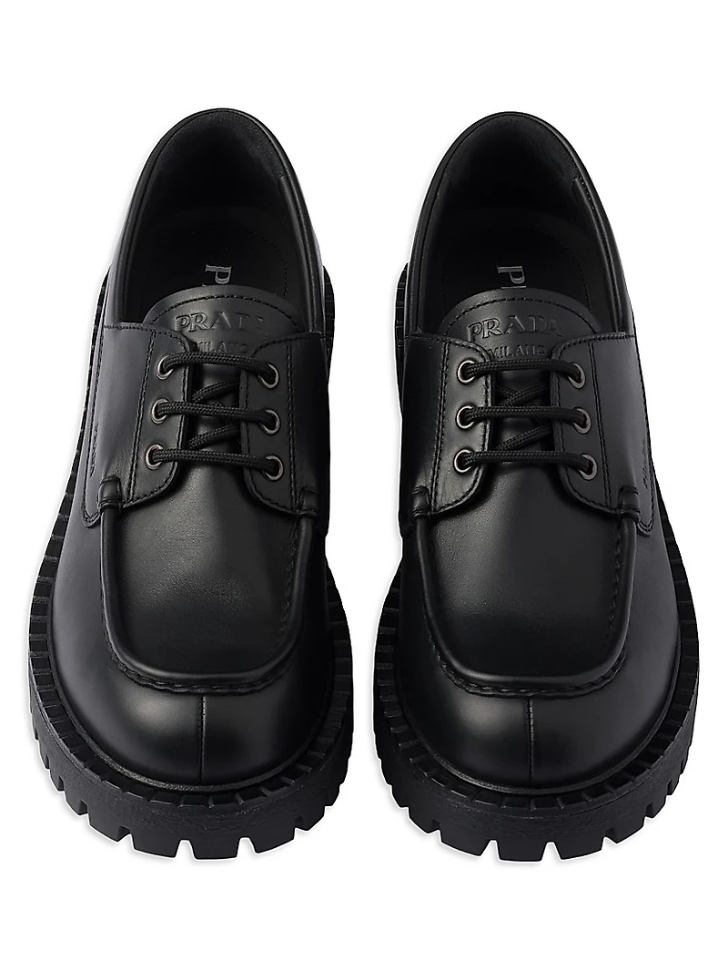 Laced Leather Loafers