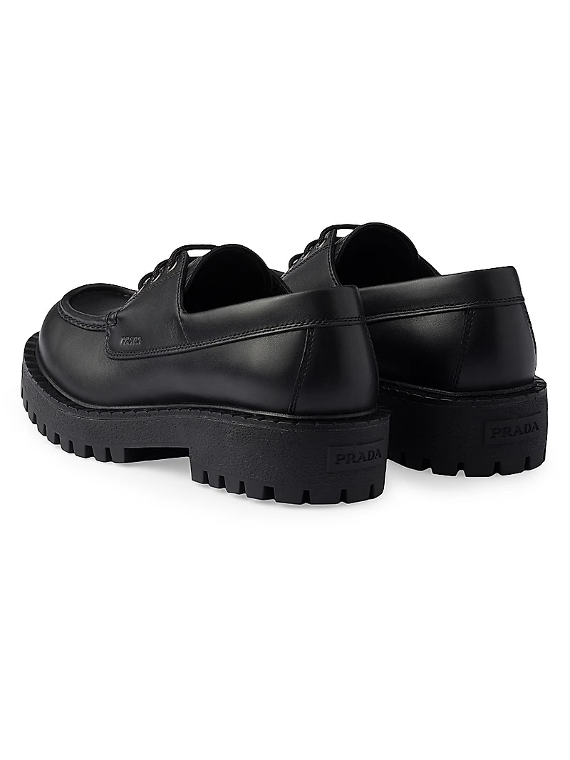 Laced Leather Loafers