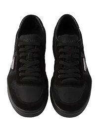 Downtown Re-Nylon and Suede Sneakers