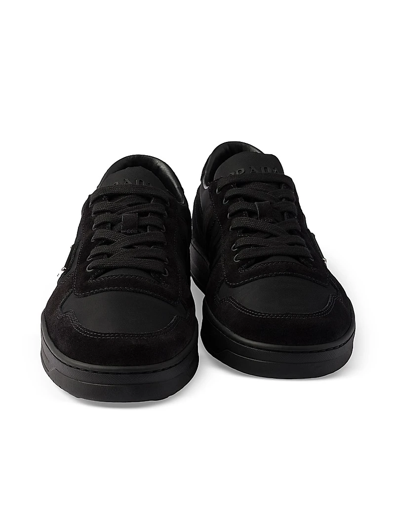 Downtown Re-Nylon and Suede Sneakers
