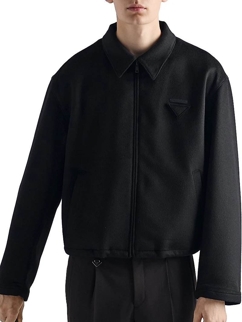 Wool and Cashmere Blouson Jacket