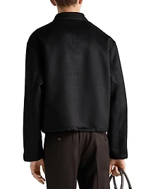 Wool and Cashmere Blouson Jacket