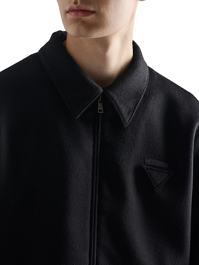Wool and Cashmere Blouson Jacket