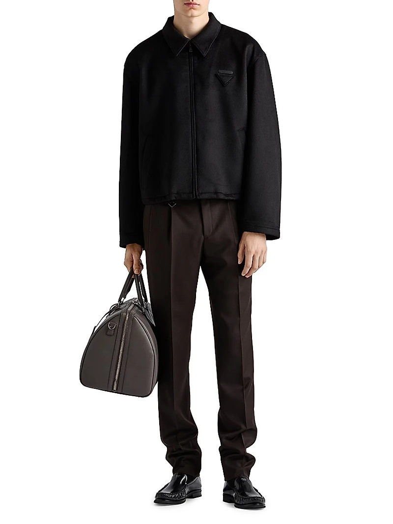 Wool and Cashmere Blouson Jacket