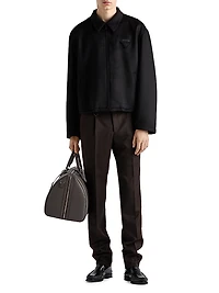 Wool and Cashmere Blouson Jacket