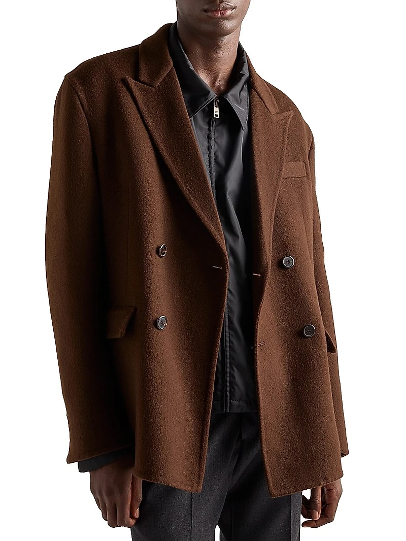 Double-Breasted Cashmere Jacket