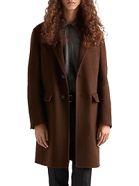 Single-Breasted Cashmere Coat