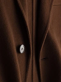 Single-Breasted Cashmere Coat