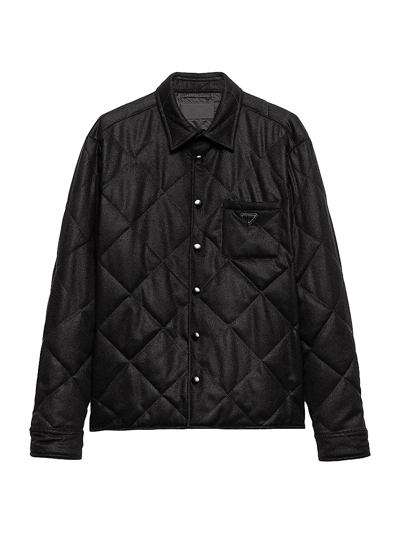 Padded Cashmere Shirt