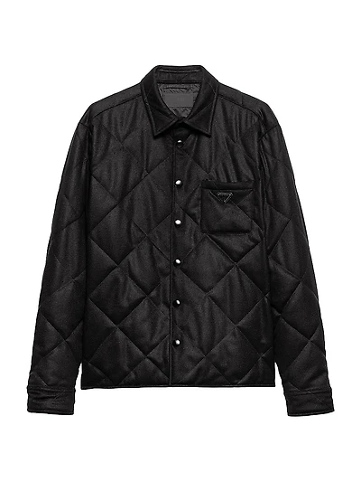 Padded Cashmere Shirt