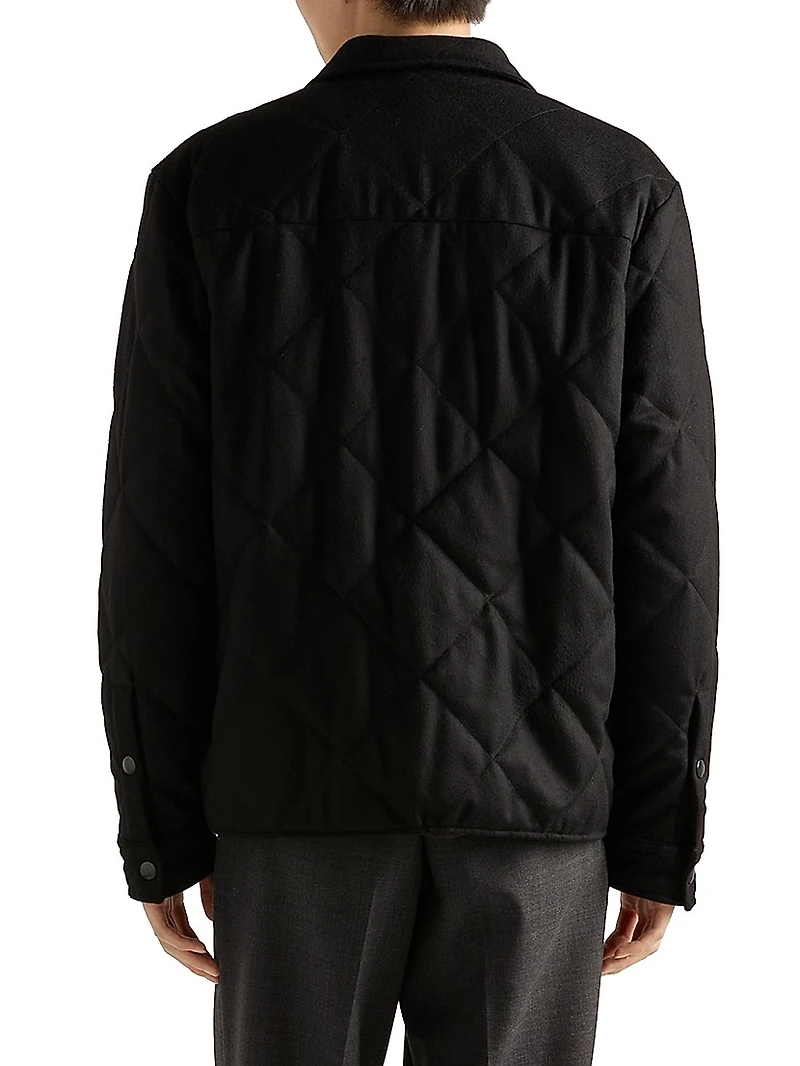 Padded Cashmere Shirt