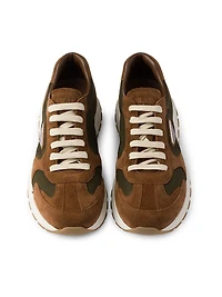 Suede and Re-Nylon Sneakers