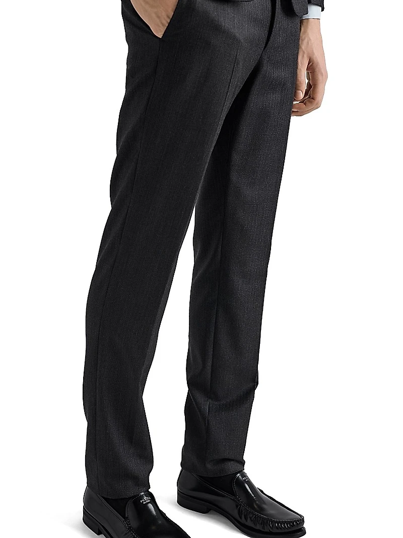 Single-Breasted Wool and Cashmere Suit