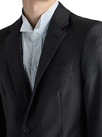 Single-Breasted Wool and Cashmere Suit