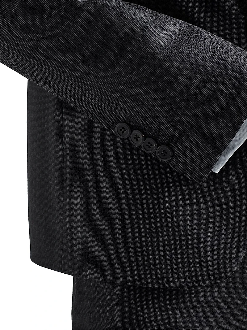 Single-Breasted Wool and Cashmere Suit