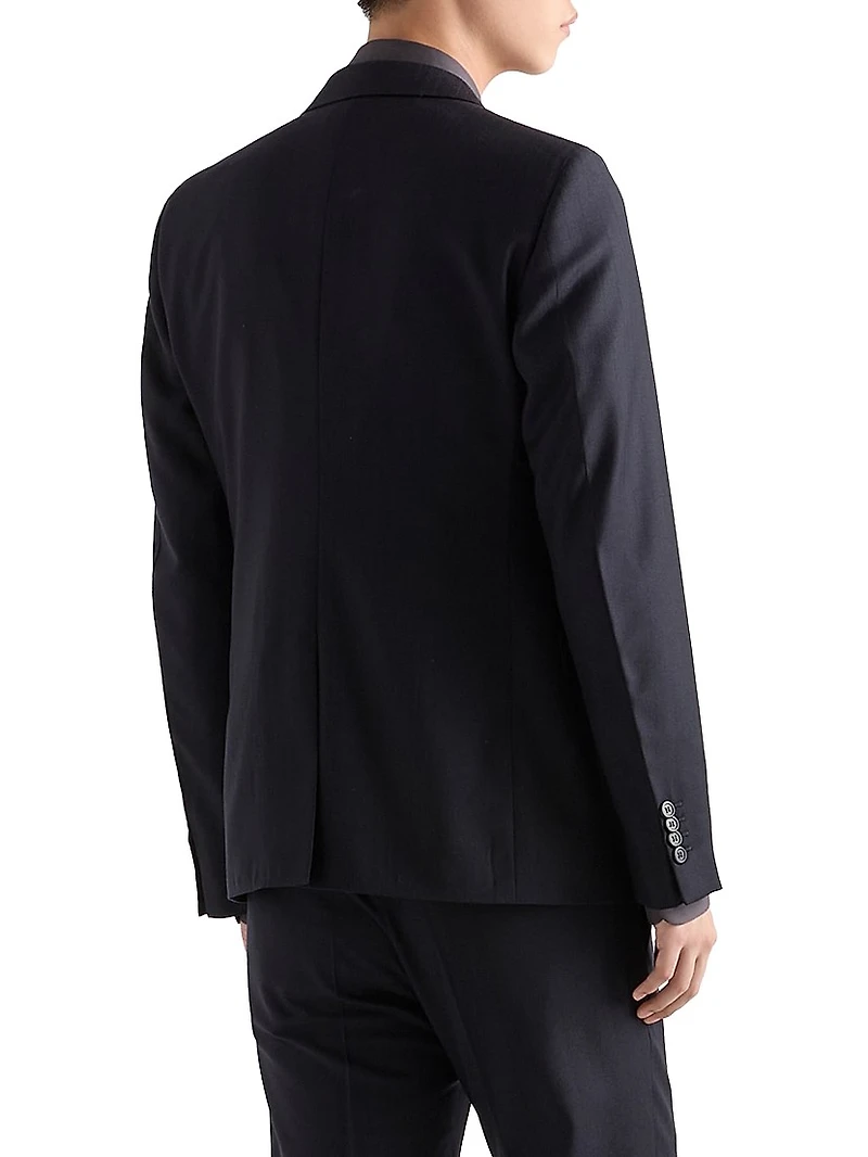 Single-Breasted Cashmere and Wool Suit