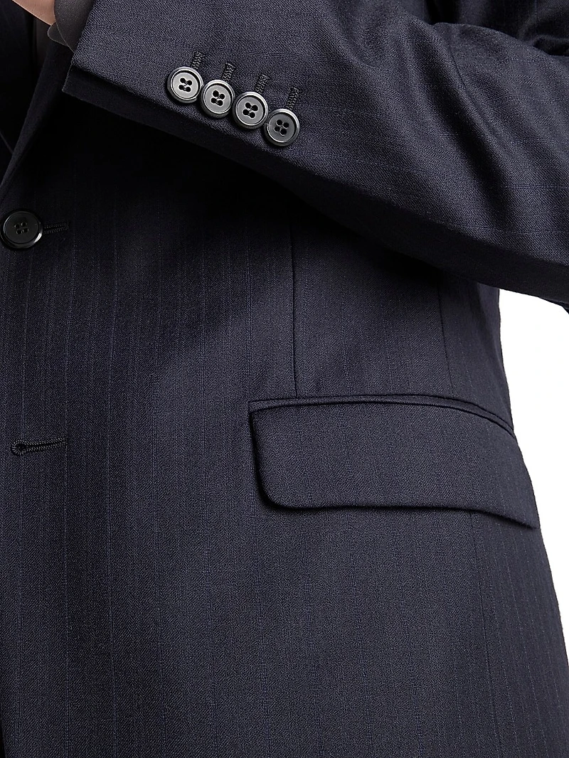 Single-Breasted Cashmere and Wool Suit