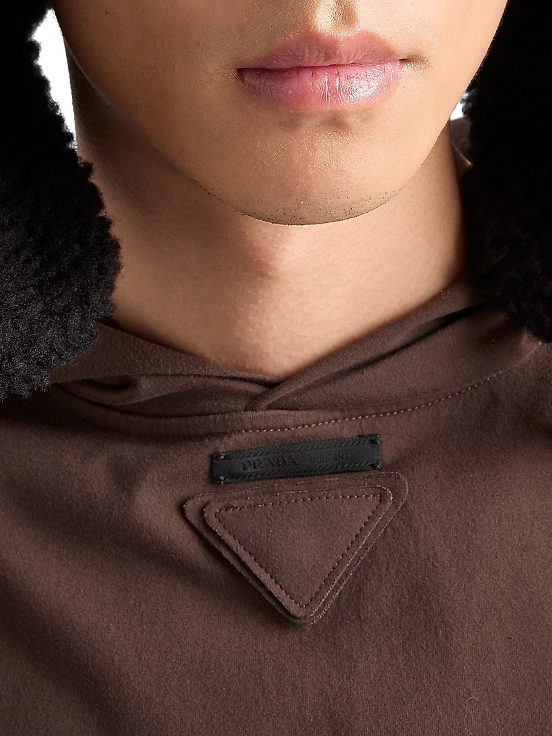 Long-Sleeved Cotton Hoodie T-Shirt