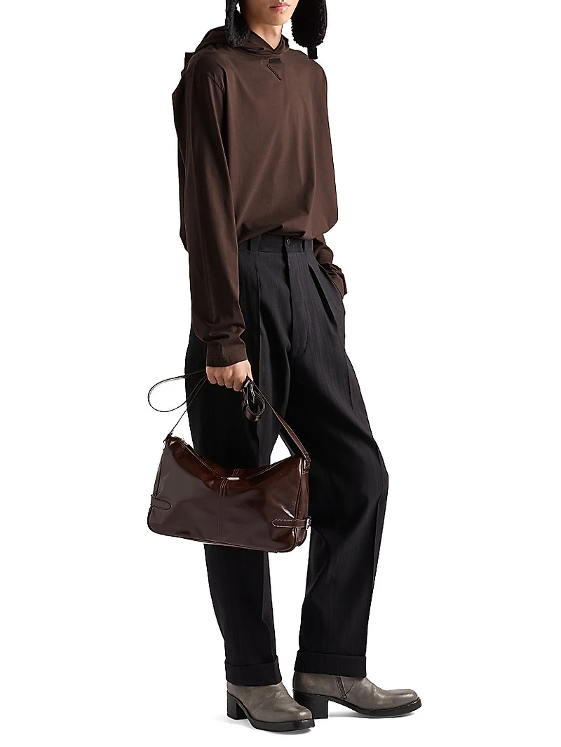 Long-Sleeved Cotton Hoodie T-Shirt