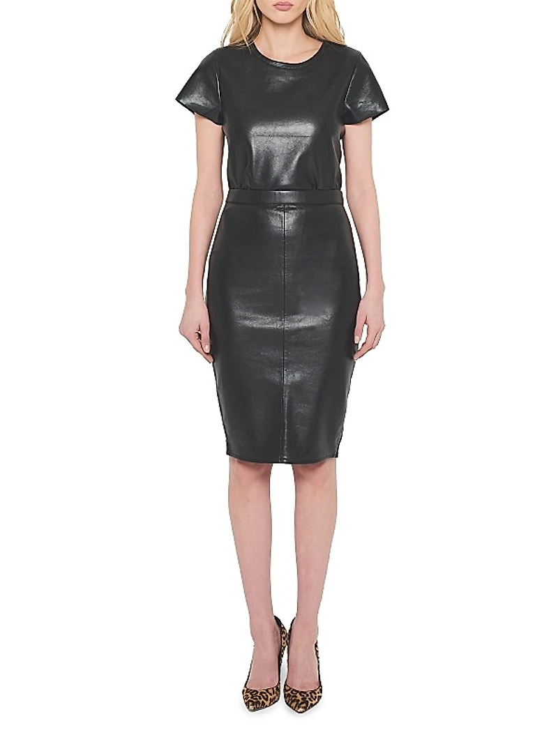 Port Elizabeth Recycled Leather Skirt