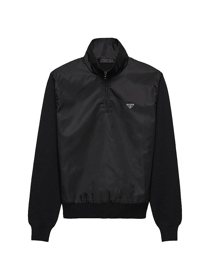 Superfine Wool Half-Zipper Sweater
