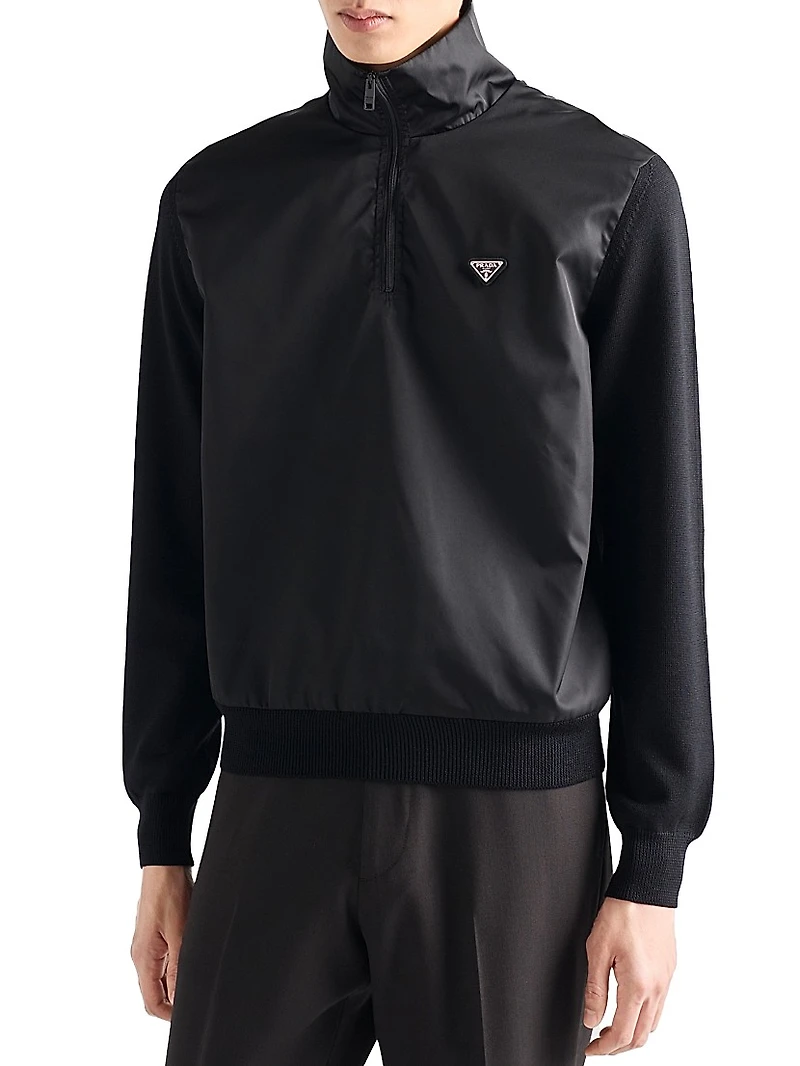 Superfine Wool Half-Zipper Sweater