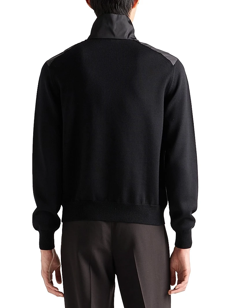 Superfine Wool Half-Zipper Sweater