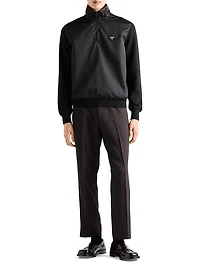 Superfine Wool Half-Zipper Sweater