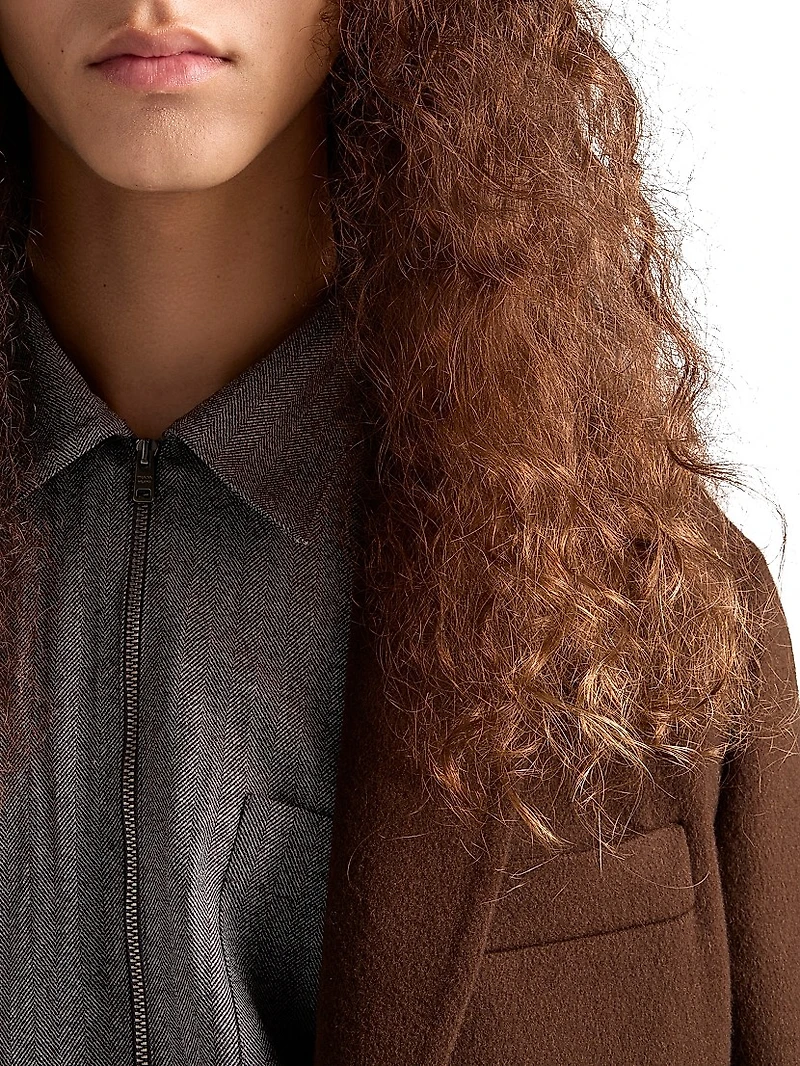 Wool Zipper Shirt