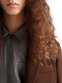 Wool Zipper Shirt