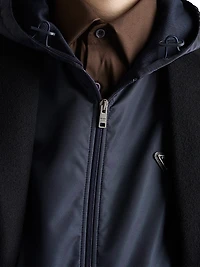 Technical Cotton and Re-Nylon Hoodie