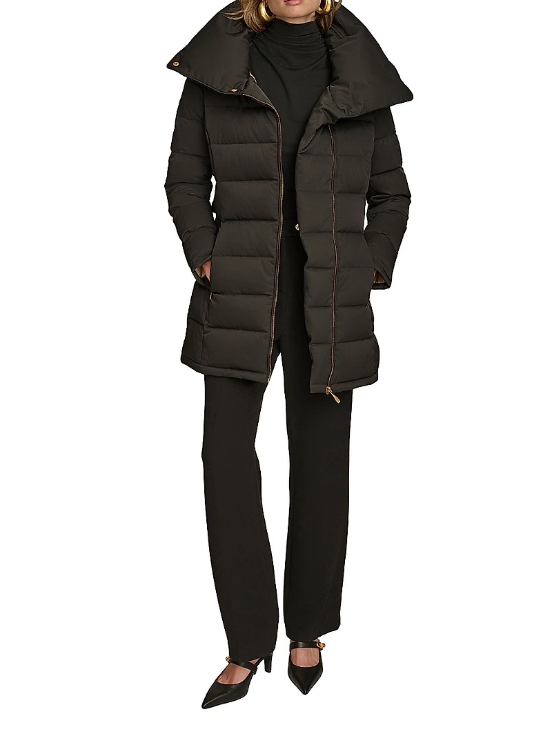Belted Puffer Coat