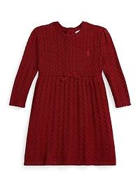 Baby Girl's Cotton Cable-Knit Day Dress