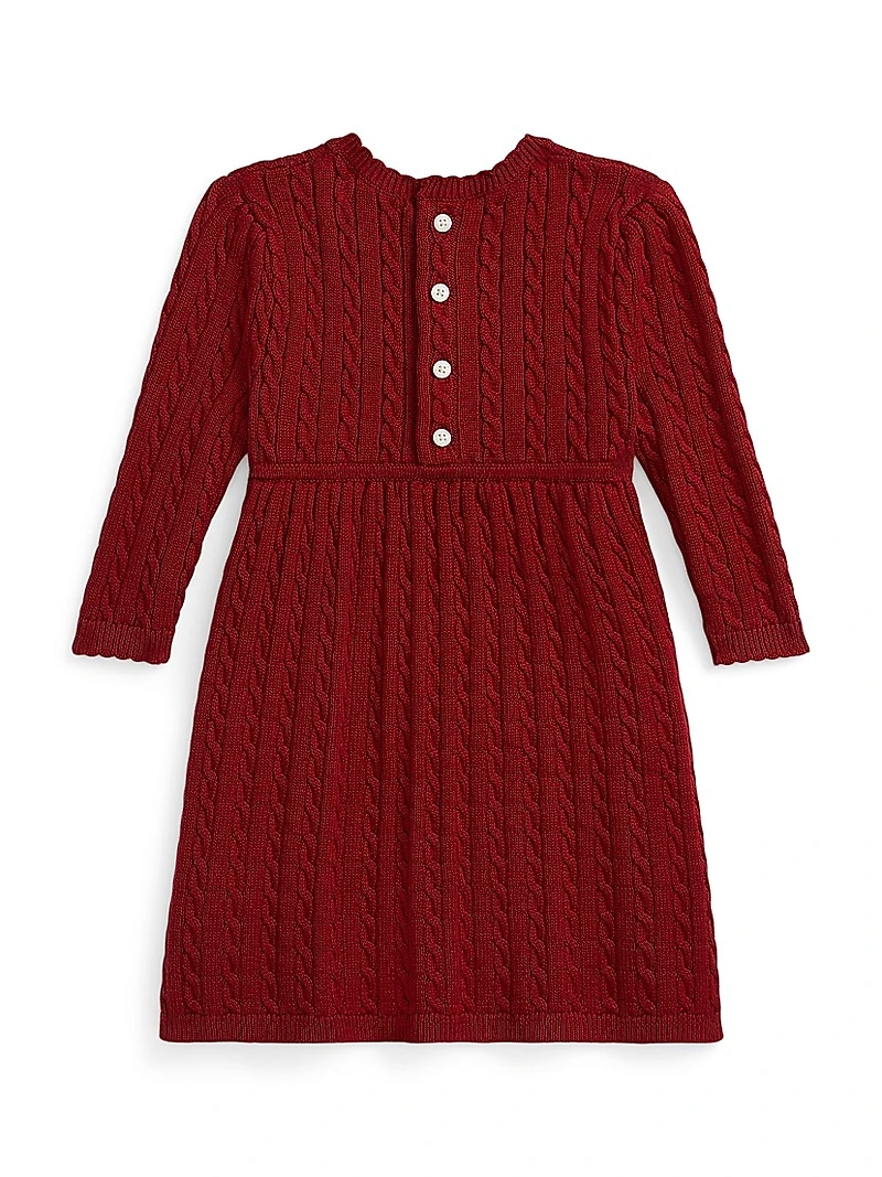Baby Girl's Cotton Cable-Knit Day Dress