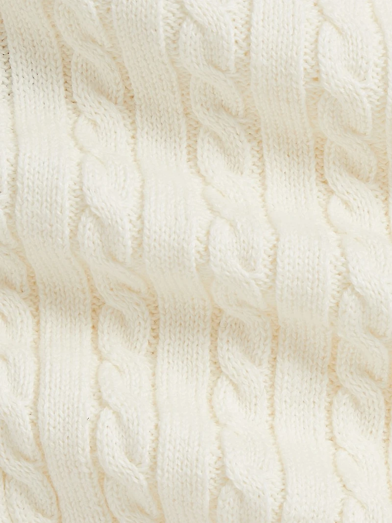 Baby Girl's Cable-Knit Cotton Cardigan