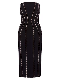 Verity Rhinestone Strapless Cocktail Dress