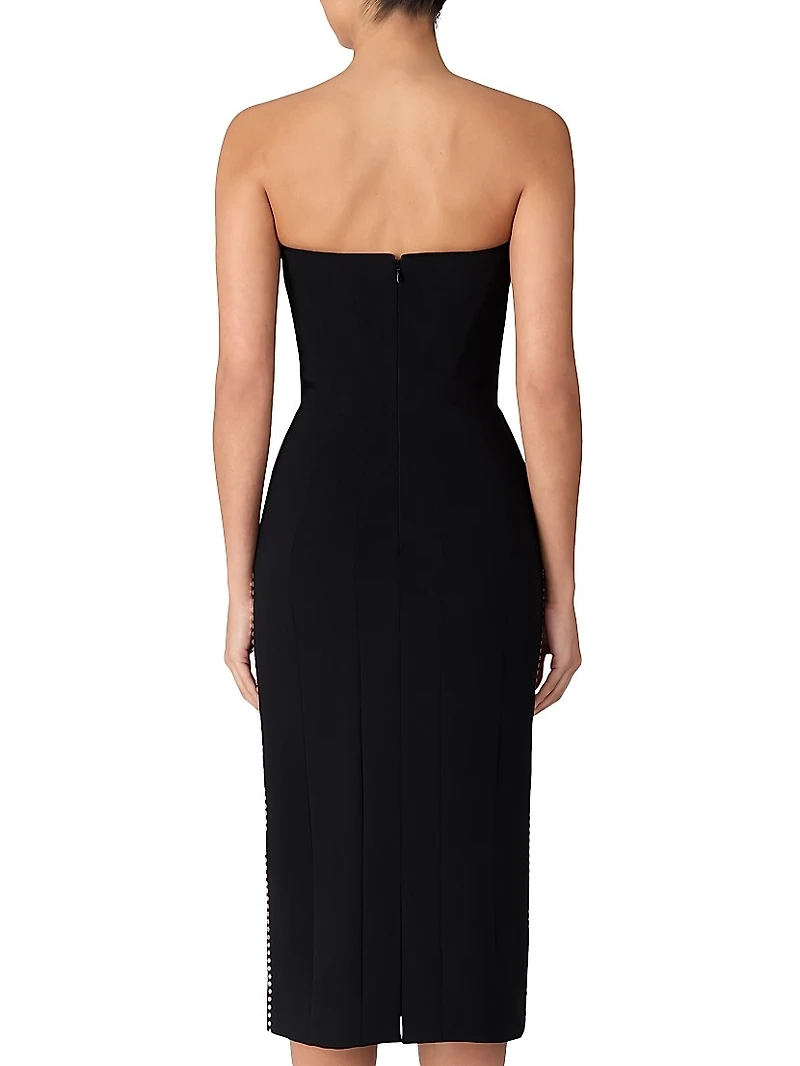 Verity Rhinestone Strapless Cocktail Dress