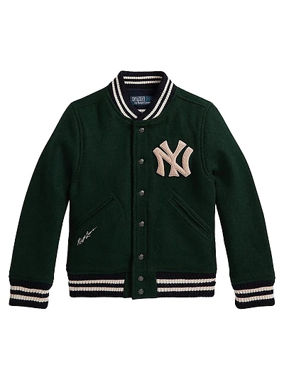 Boy's New York Yankees Wool Bomber Jacket