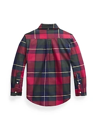 Little Boy's & Plaid Classic Oxford Sport Shirt