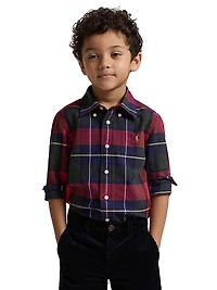 Little Boy's & Plaid Classic Oxford Sport Shirt