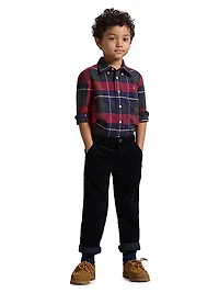 Little Boy's & Plaid Classic Oxford Sport Shirt