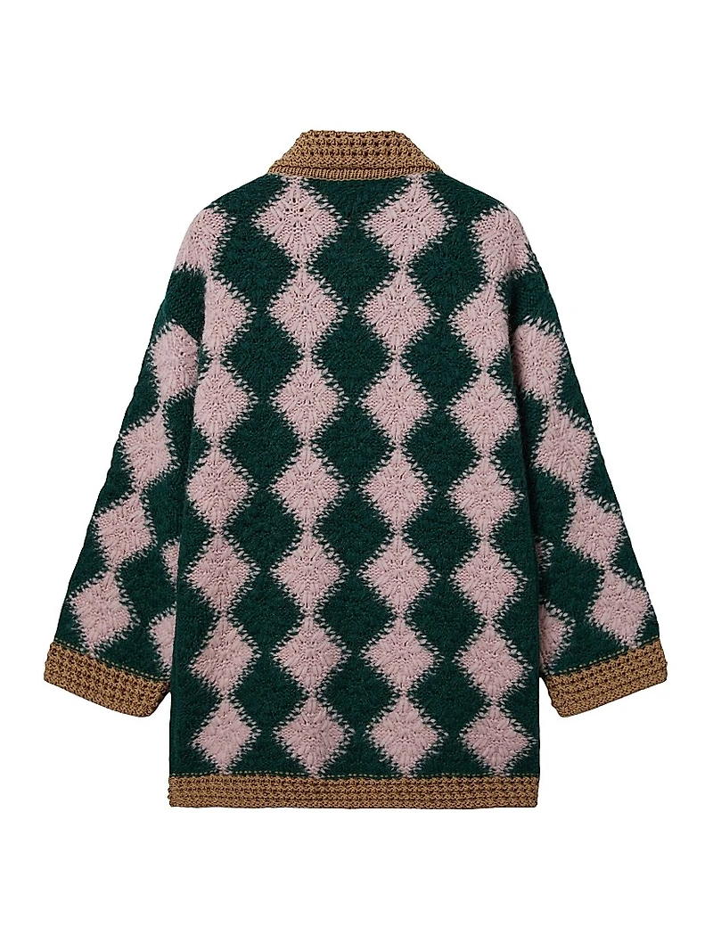 Crochet Bowling Cardigan